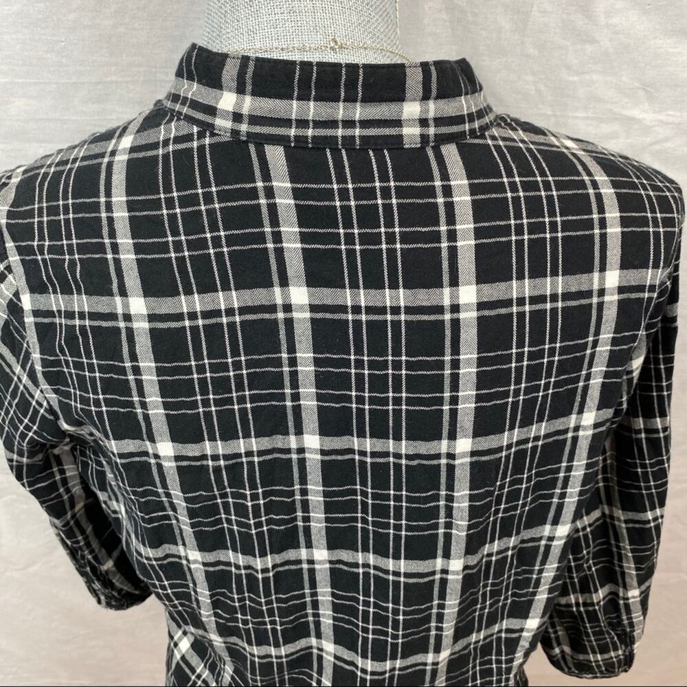 St. John’s Bay Petite Plaid Button Down Blouse - Picture 6 of 16